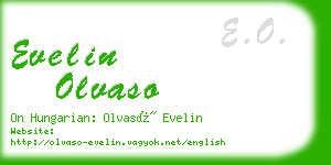 evelin olvaso business card